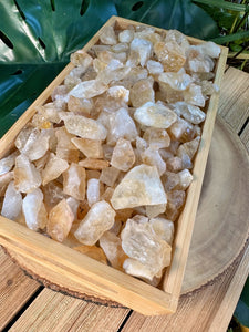 Wholesale Citrine Crystal Chips, Bulk Rough Citrine Crystal Lot by Ounces or Pound, Natural Raw Yellow Citrine. Select 4oz, 8oz, 1lb, 2lbs