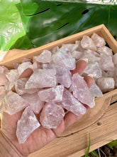 Load image into Gallery viewer, Wholesale Rose Quartz Crystals, Bulk Rough Rose Quartz Crystal Lot by Ounces or Pound, Natural Raw Pink Gemstones. 4oz, 8oz, 1lb, 2lbs, 5lbs