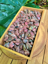 Load image into Gallery viewer, Wholesale Tumbled Rhodonite by the Pound, Bulk Lot of Polished Rhodonite, Pink &amp; Black Crystals