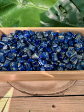 Load image into Gallery viewer, Wholesale Tumbled Lapis Lazuli Crystals by the Pound, Bulk Lot of Polished Lapis Lazuli.