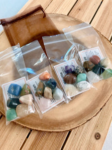 12 for 12 Tumbled Stones, Make your own Custom Crystal Collection, Polished Gemstone Gift Set, Beginner Crystal Kit, Bulk Crystals