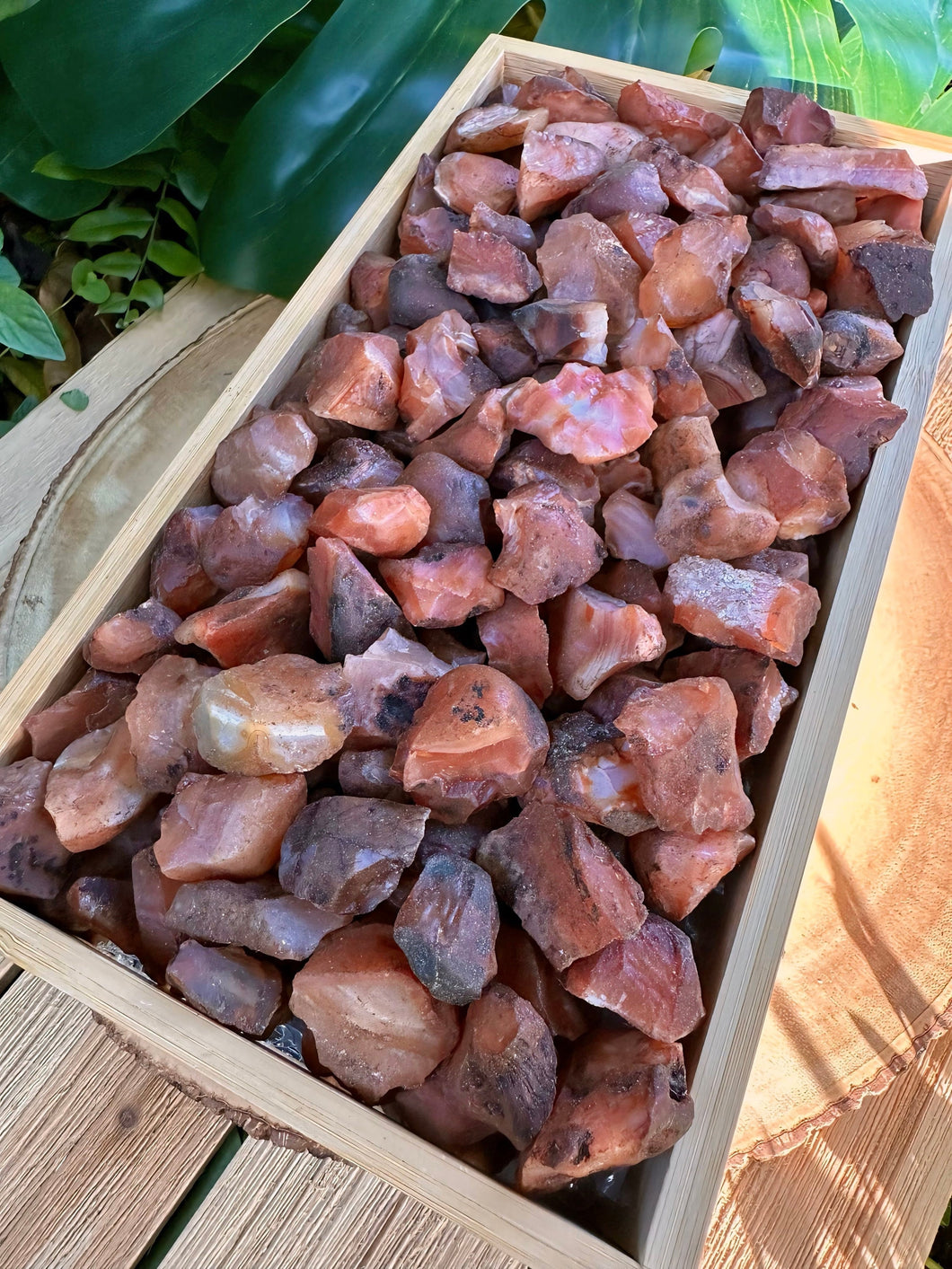 Wholesale Raw Rough Carnelian Crystals, Orange Agate Gemstones by the Ounces, Pound