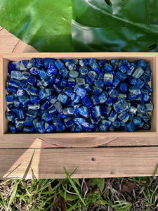 Wholesale Tumbled Lapis Lazuli Crystals by the Pound, Bulk Lot of Polished Lapis Lazuli.