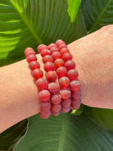 Load image into Gallery viewer, Carnelian Bracelet, Matte Carnelian Crystal Stretch Bracelet, Natural Healing 8mm Beaded Bracelet, Bracelets for Women, Men&#39;s Bracelet