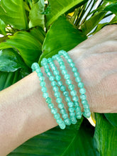 Load image into Gallery viewer, Green Aventurine Bracelet, 4mm Faceted Gemstone Bracelet made with Natural Aventurine Beads, Dainty Gemstone Bracelets, Small Bead Bracelet