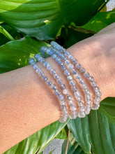 Load image into Gallery viewer, Labradorite Bracelet, 4mm Faceted Labradorite Crystal Bracelet, Small Beaded Bracelets with Natural Healing Gemstones