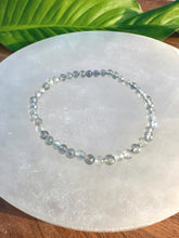 Load image into Gallery viewer, Labradorite Bracelet, 4mm Faceted Labradorite Crystal Bracelet, Small Beaded Bracelets with Natural Healing Gemstones