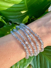 Load image into Gallery viewer, Labradorite Bracelet, 4mm Faceted Labradorite Crystal Bracelet, Small Beaded Bracelets with Natural Healing Gemstones