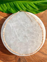 Load image into Gallery viewer, Sunstone Necklace, 2-3mm Faceted Sunstone Crystal Necklace, 14-16 in. Tiny Beaded Gemstone Choker, 100% Natural Grade A Crystal Jewelry