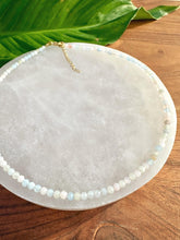 Load image into Gallery viewer, Morganite Necklace, 2-3mm Faceted Morganite Crystal Necklace, 14-16 in. Tiny Beaded Gemstone Choker, 100% Natural Grade A Crystal Jewelry