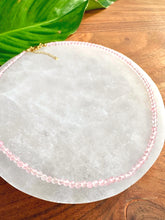 Load image into Gallery viewer, Rose Quartz Necklace, 2-3mm Faceted Rose Quartz Crystal Necklace, 14-16 in. Beaded Gemstone Choker, 100% Natural Grade A Crystal Jewelry
