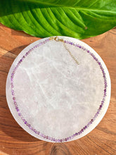 Load image into Gallery viewer, Amethyst Necklace, 2-3mm Faceted Amethyst Crystal Necklace, 14-16 in. Beaded Gemstone Choker, 100% Natural Grade A Crystal Healing Jewelry