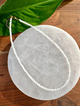 Load image into Gallery viewer, Moonstone Necklace, 2-3mm Faceted Moonstone Crystal Necklace, 14-16 in. Beaded Gemstone Choker, 100% Natural Grade A Crystal Healing Jewelry