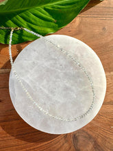 Load image into Gallery viewer, Labradorite Necklace, 2-3mm Faceted Labradorite Crystal Necklace, 14-16 in. Beaded Gemstone Choker, 100% Natural Crystal Healing Jewelry