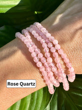 Load image into Gallery viewer, Bracelet Set for Love, Heart Chakra | Rose Quartz, Rubelite &amp; Rhodonite | 4mm Bead Crystal Bracelet Gift Set, Crystal Healing Jewelry