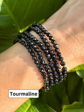 Load image into Gallery viewer, Protection Bracelet Set | Black Tourmaline, Tiger Eye, Pyrite | Crystal Bracelet Gift Set for Grounding, Crystal Healing Jewelry