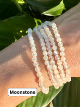 Load image into Gallery viewer, Bracelet Set for Emotional Balance &amp; Intuition | Fluorite, Moonstone, Morganite | Dainty Crystal Bracelet Gift Set, Crystal Healing Jewelry
