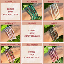 Load image into Gallery viewer, 4mm Crystal Bracelets with Faceted Beads, Tiny 4mm Bead Gemstone Crystal Stretch Bracelet, 100% Natural Authentic Grade A Crystal Jewelry