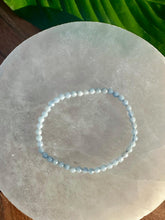 Load image into Gallery viewer, Angelite Bracelet, Faceted 4mm Crystal Bracelet made with Natural Angelite Beads, Authentic Beaded Bracelets with Natural Gemstones