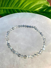 Load image into Gallery viewer, Labradorite Bracelet, 4mm Faceted Labradorite Crystal Bracelet, Small Beaded Bracelets with Natural Healing Gemstones