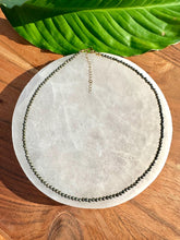 Load image into Gallery viewer, Pyrite Crystal Necklace, 2-3mm Faceted Pyrite Gemstone Necklace, 14-16 in. Tiny Bead Gemstone Choker, 100% Natural Grade A Crystal Jewelry