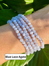Load image into Gallery viewer, Crystal Bracelet Set for Expression &amp; Clarity | Apatite, Aquamarine, Blue Lace Agate | Crystal Bracelet Gift Set, Crystal Healing Jewelry