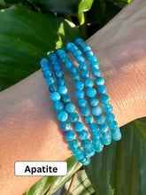 Load image into Gallery viewer, Crystal Bracelet Set for Expression &amp; Clarity | Apatite, Aquamarine, Blue Lace Agate | Crystal Bracelet Gift Set, Crystal Healing Jewelry