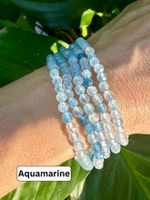 Load image into Gallery viewer, Crystal Bracelet Set for Expression &amp; Clarity | Apatite, Aquamarine, Blue Lace Agate | Crystal Bracelet Gift Set, Crystal Healing Jewelry