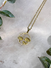 Load image into Gallery viewer, Moonlit Mushroom Gold Medallion Necklace