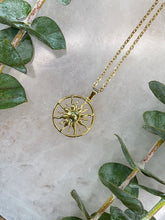 Load image into Gallery viewer, Blazing Sun Gold Medallion Necklace