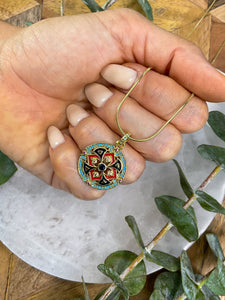 Mandala Gold Necklace 2