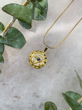 Load image into Gallery viewer, Eye of Horus Gold Medallion Necklace