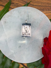 Load image into Gallery viewer, The Magician Tarot Card Necklace - Silver
