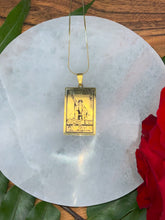 Load image into Gallery viewer, The Magician Tarot Card Necklace - Gold