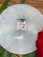 Load image into Gallery viewer, Death Tarot Card Necklace - Silver