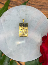 Load image into Gallery viewer, Death Tarot Card Necklace - Gold