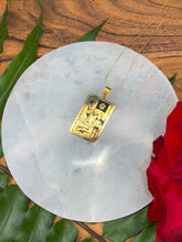 Load image into Gallery viewer, Death Tarot Card Necklace - Gold