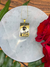 Load image into Gallery viewer, The Fool Tarot Card Necklace - Gold