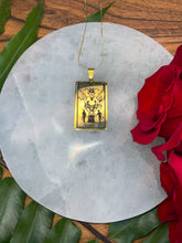 Load image into Gallery viewer, The Devil Tarot Card Necklace - Gold