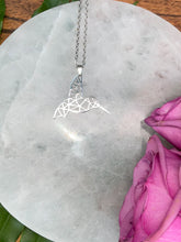 Load image into Gallery viewer, Hummingbird Spirit Animal Necklace - Silver