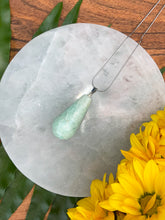 Load image into Gallery viewer, Amazonite Teardrop Crystal Silver Necklace