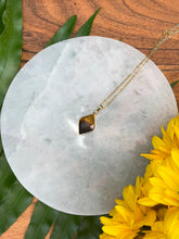 Load image into Gallery viewer, Tiger Eye Diamond Crystal Gold Necklace