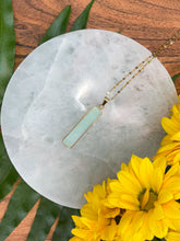 Load image into Gallery viewer, Amazonite Crystal Column Gold Necklace