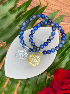 5th (Throat) Chakra Lapis Lazuli Bracelet