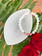 Load image into Gallery viewer, Rose Quartz &amp; Rhodonite Crystal Bracelet