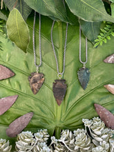 Load image into Gallery viewer, Flint Arrowhead Silver Necklace