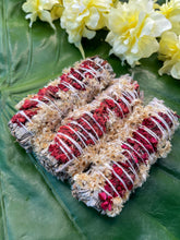 Load image into Gallery viewer, Red Floral White Sage Smudge Bundle