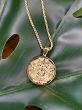 Load image into Gallery viewer, Aztec Hieroglyphs Gold Necklace