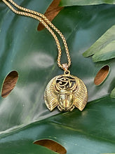 Load image into Gallery viewer, Eye of Ra &amp; Scarab Gold Necklace