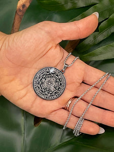 Seven Archangel Seal Silver Necklace